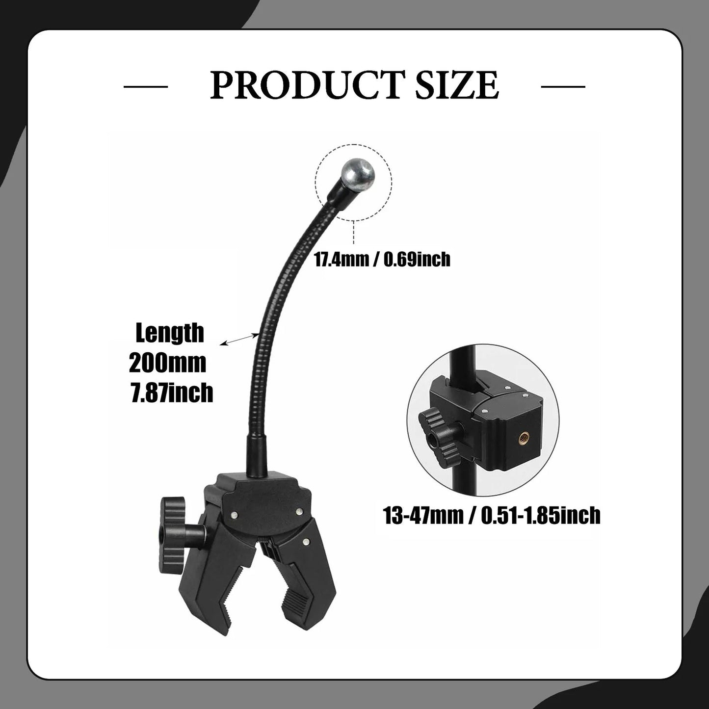 Flexible Hose Phone Holder Clip Stand – Adjustable 20–50cm Core Cartel