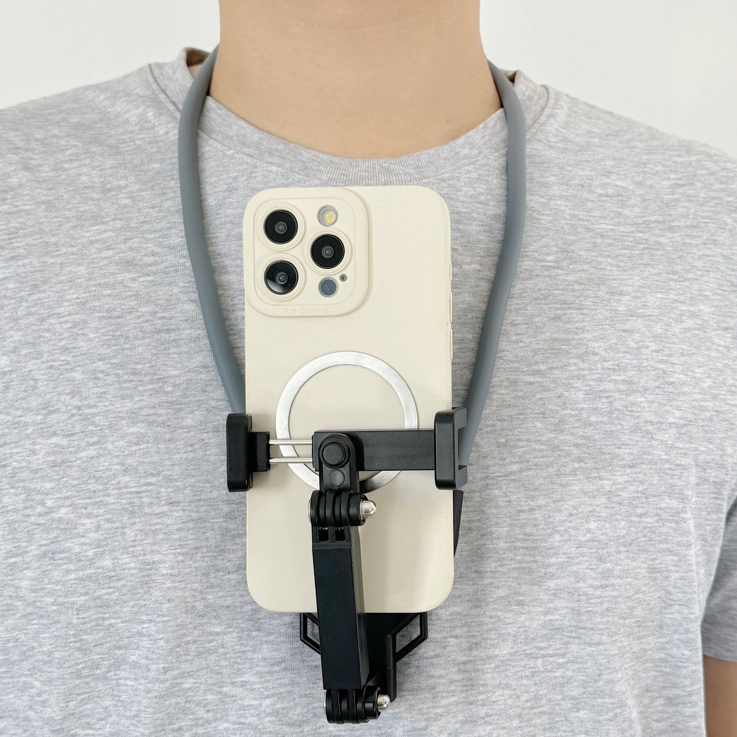Neck Phone Holder with Chest Strap – POV Vlog Recording Stand Core Cartel