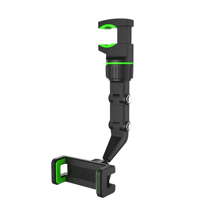 360° Rearview Mirror Phone Holder – Adjustable Car Mount Core Cartel