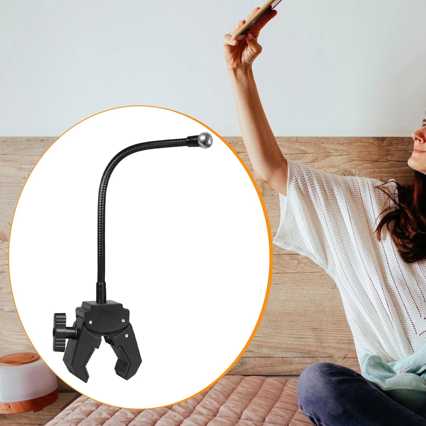 Flexible Hose Phone Holder Clip Stand – Adjustable 20–50cm Core Cartel