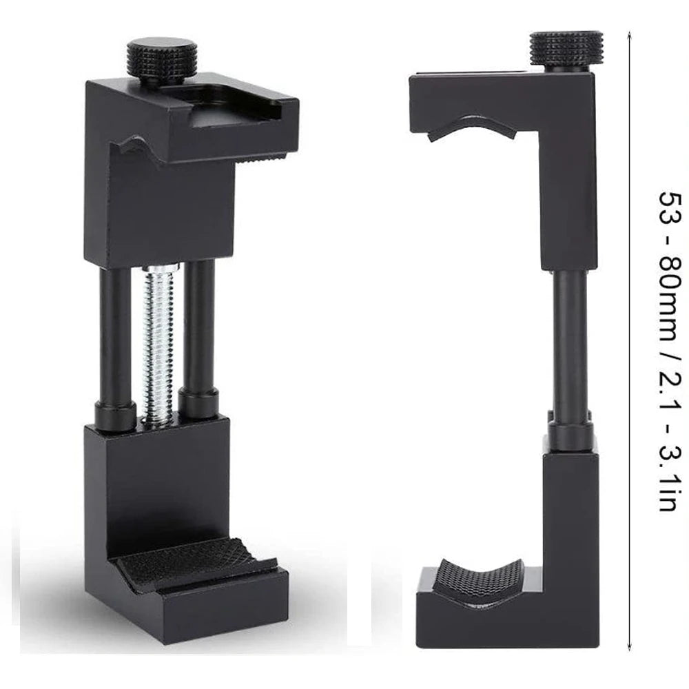 Aluminum Phone Clamp Mount – Cold Shoe Tripod Adapter Core Cartel