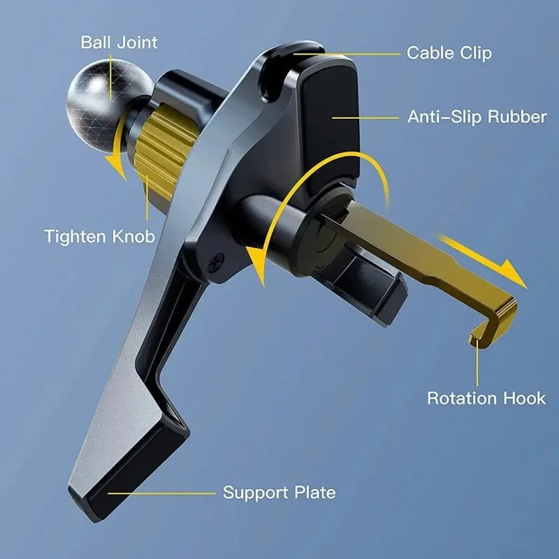 Car Air Vent Phone Holder – 17mm Ball Head Clip Mount Core Cartel