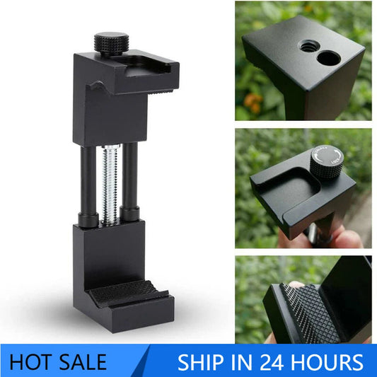 Aluminum Phone Clamp Holder – Cold Shoe Tripod Mount Core Cartel