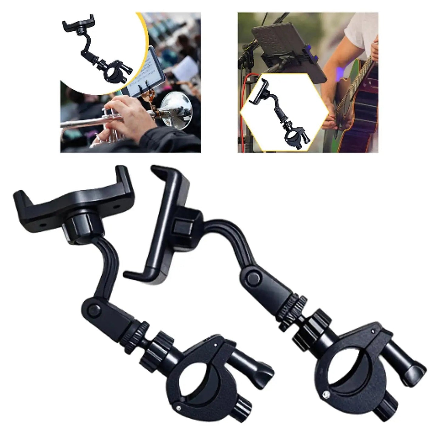 Music Lyre Phone Holder Clip – Adjustable Performance Mount Core Cartel