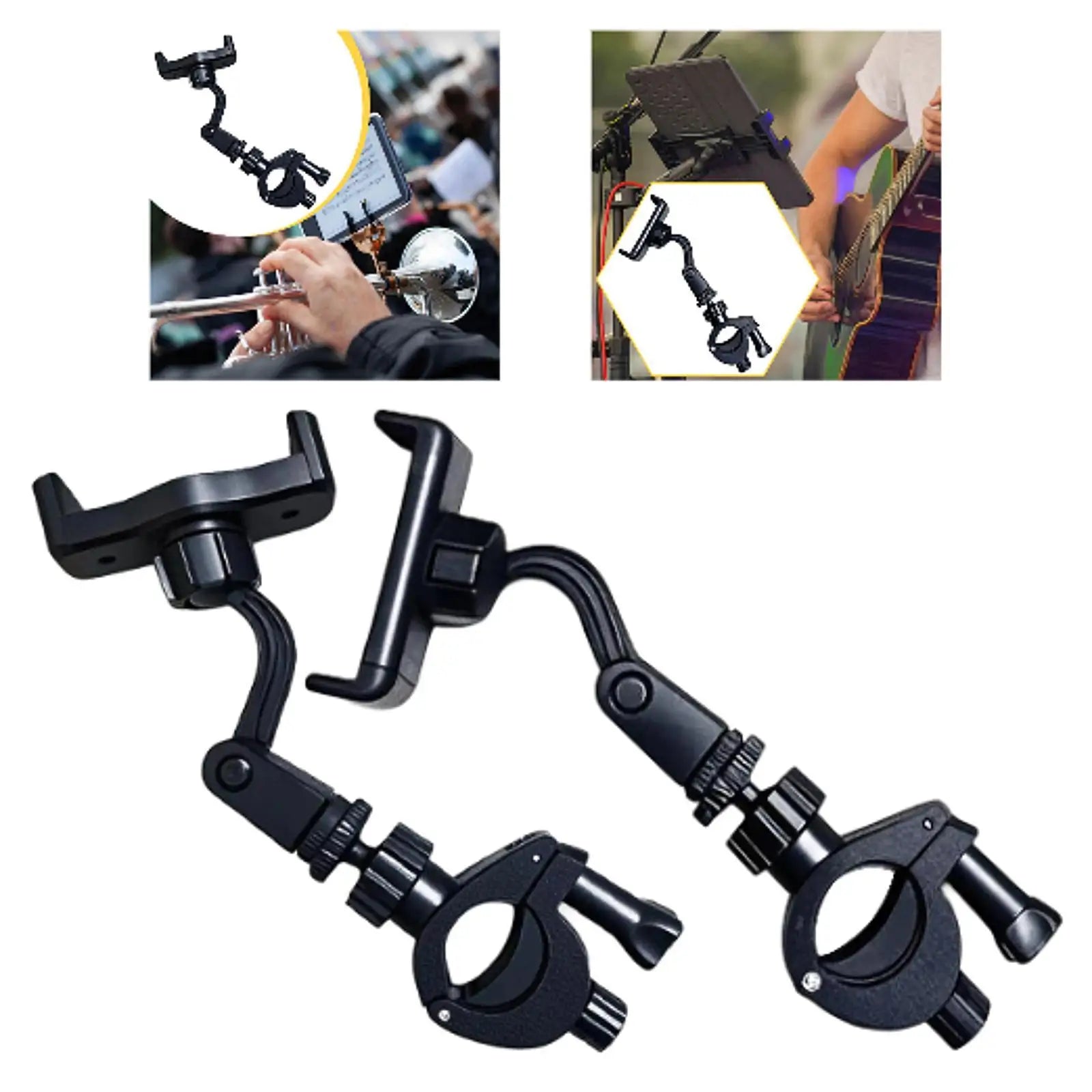 Music Lyre Phone Holder Clip – Adjustable Performance Mount Core Cartel