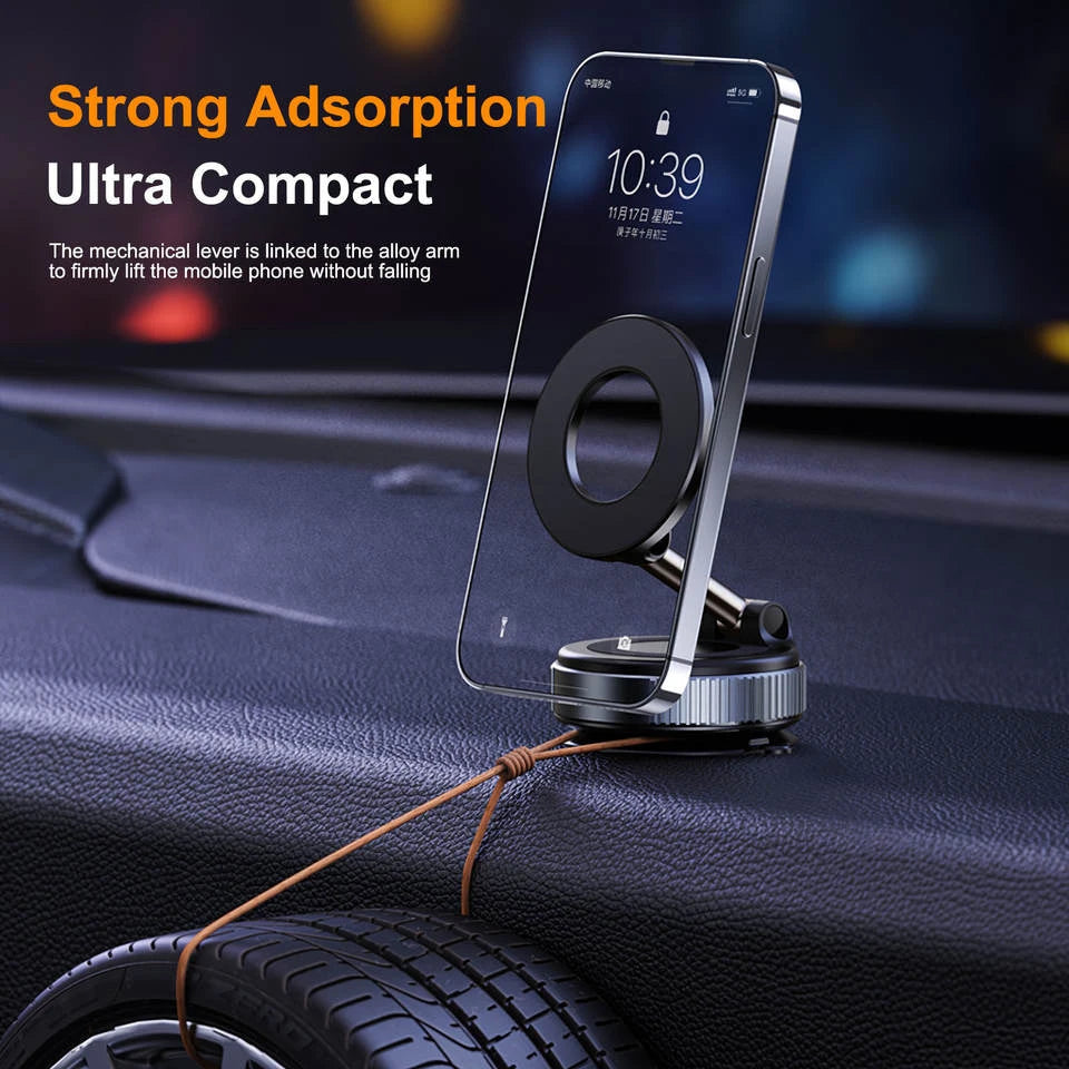 Vacuum Magnetic Car Phone Holder – 2025 Model Core Cartel