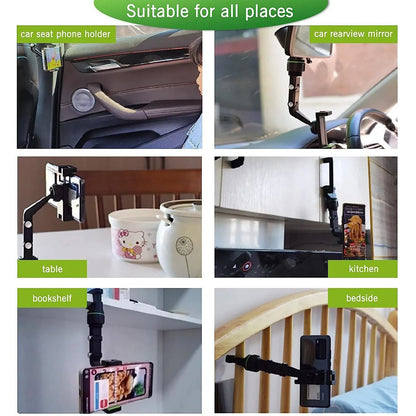 360° Rearview Mirror Phone Holder – Adjustable Car Mount Core Cartel
