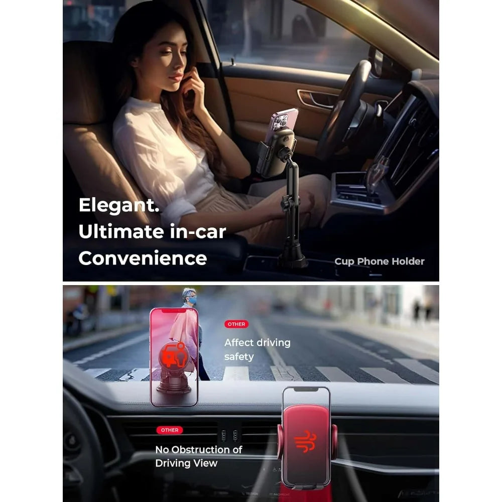 Cup Phone Holder 360° Adjustable – Car & Golf Cart Mount Core Cartel