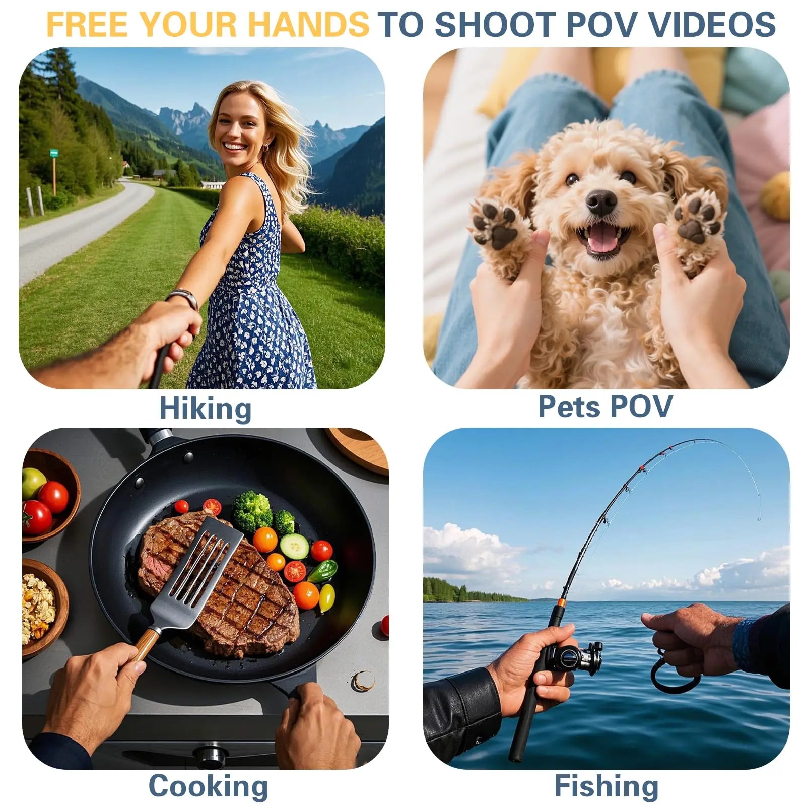 Neck Phone Holder with Chest Strap – POV Vlog Recording Stand Core Cartel