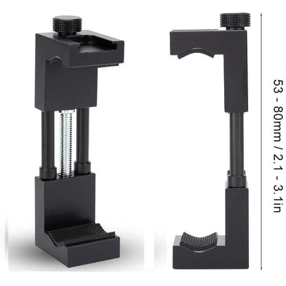 Aluminum Phone Clamp Holder – Cold Shoe Tripod Mount Core Cartel