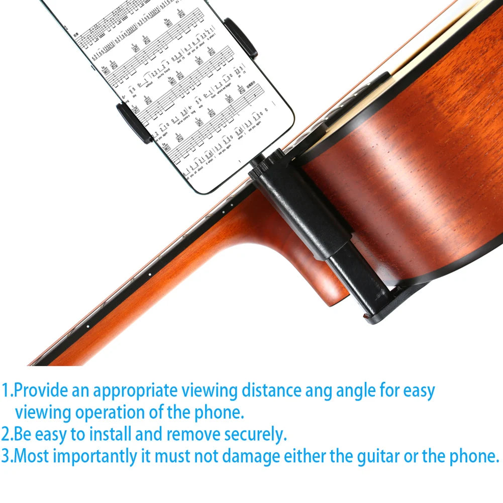 Guitar Phone Holder – Adjustable Hands-Free Recording Clamp Core Cartel
