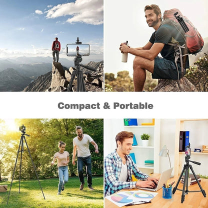 102cm Phone Tripod Stand with Bluetooth Remote – Adjustable Holder Core Cartel