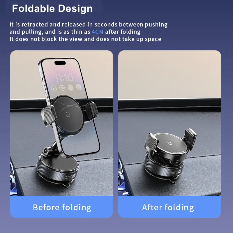 Vacuum Suction Phone Holder – 3-Axis Adjustable Clip Mount Core Cartel