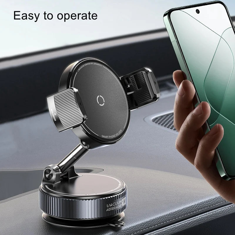 Vacuum Suction Phone Holder – 3-Axis Adjustable Clip Mount Core Cartel