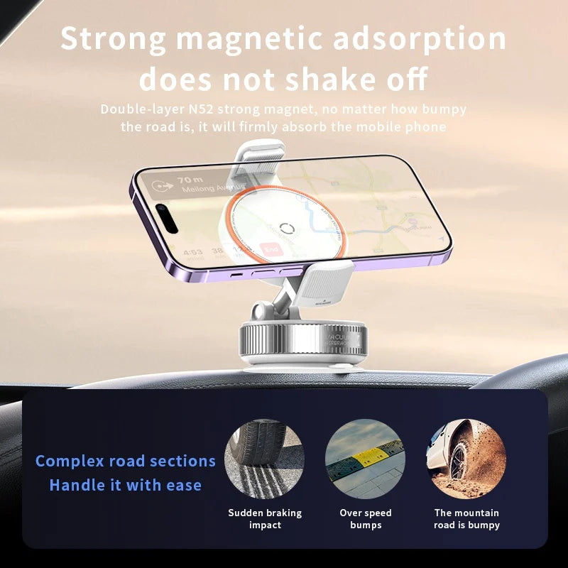 Vacuum Suction Phone Holder – 3-Axis Adjustable Clip Mount Core Cartel