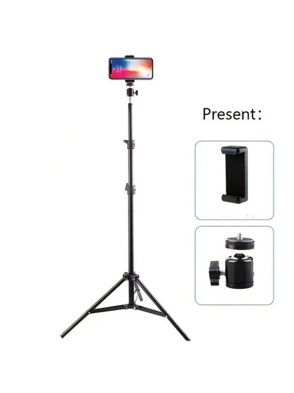 63-inch Foldable Tripod Stand with Phone Holder – 160cm Adjustable Core Cartel