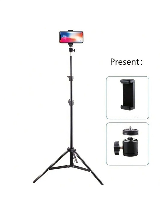 63-inch Foldable Tripod Stand with Phone Holder – 160cm Adjustable Core Cartel