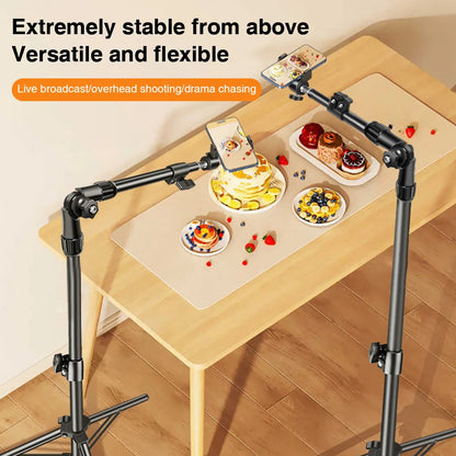 Adjustable Floor Tablet Tripod Stand – Aluminum Alloy Holder Core Cartel