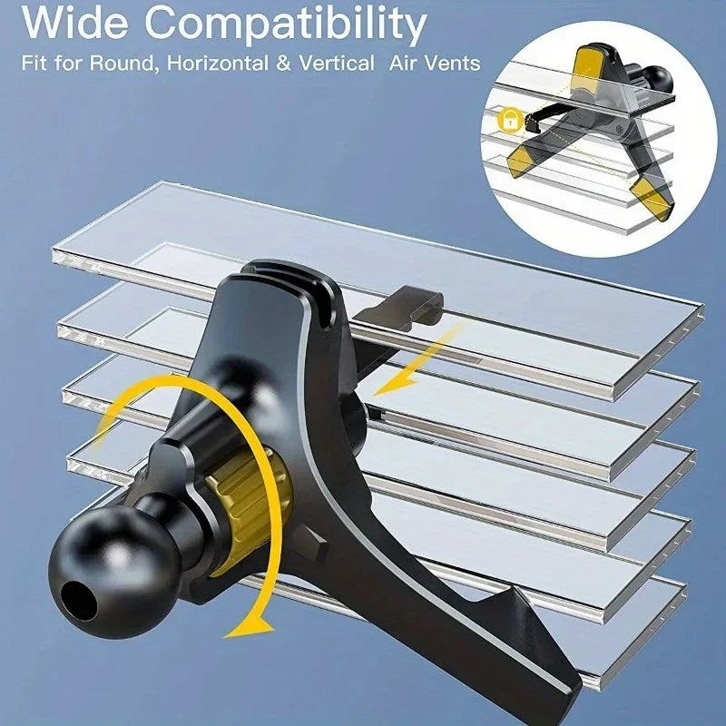 Car Air Vent Phone Holder – 17mm Ball Head Clip Mount Core Cartel