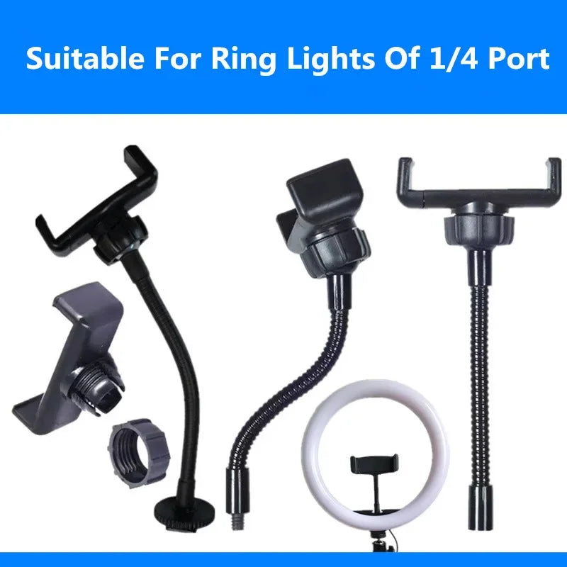 Flexible Hose Arm Phone Holder – 360° Clip Mount Core Cartel