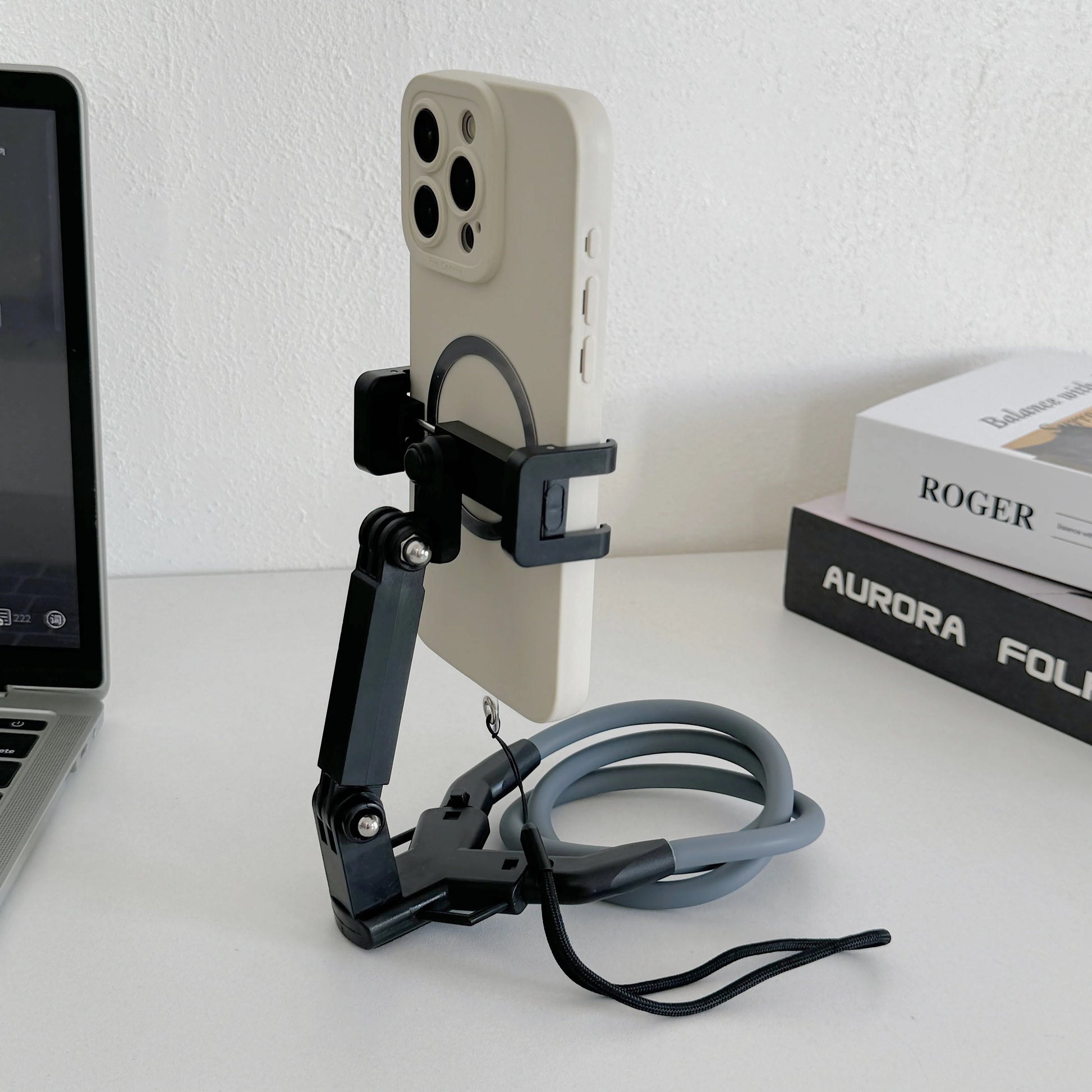 Neck Phone Holder with Chest Strap – POV Vlog Recording Stand Core Cartel