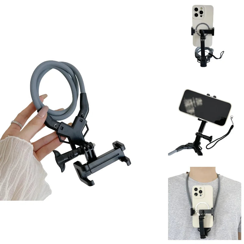 Neck Phone Holder with Chest Strap – POV Vlog Recording Stand Core Cartel