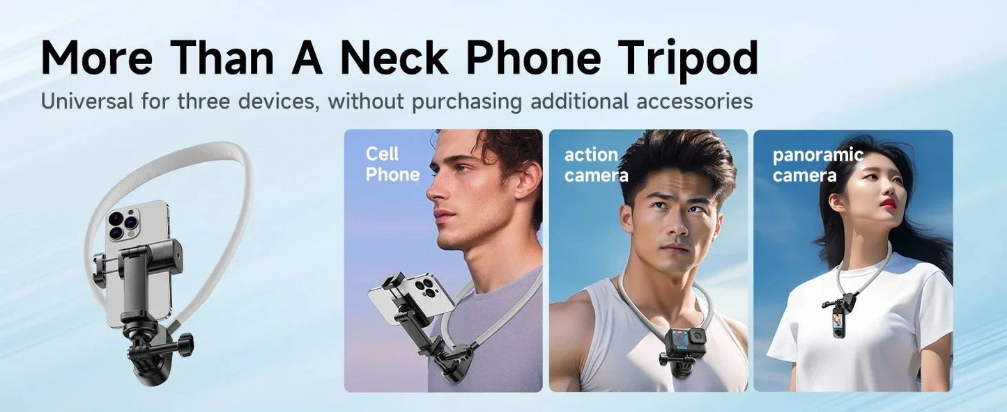Neck Phone Holder for iPhone – POV Vlog Recording Stand Core Cartel