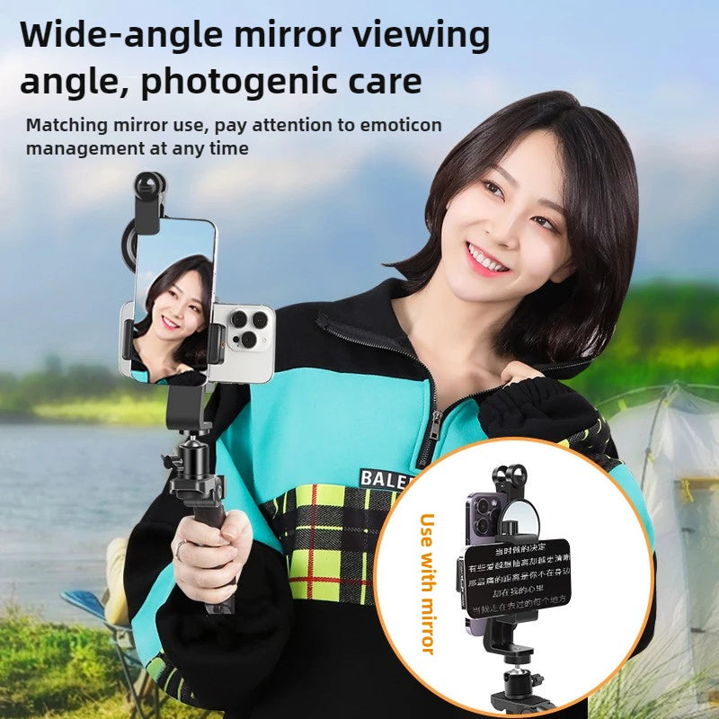 Phone Teleprompter Clip Stand – Live Broadcast & Recording Core Cartel