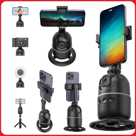 360° Auto Tracking Phone Holder – Gimbal Stabilizer with Remote Core Cartel