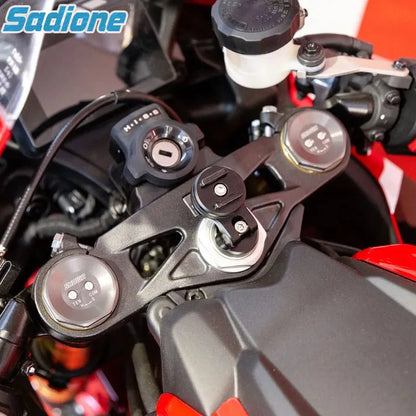 Motorcycle Stem Phone Mount – Triple Tree Fork Clamp Core Cartel