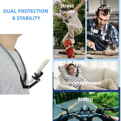 Neck Phone Holder with Chest Strap – POV Vlog Recording Stand Core Cartel