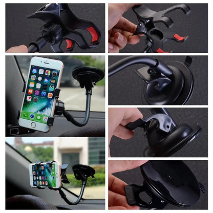 360° Universal Car Phone Holder – Dashboard & Windshield Mount Core Cartel