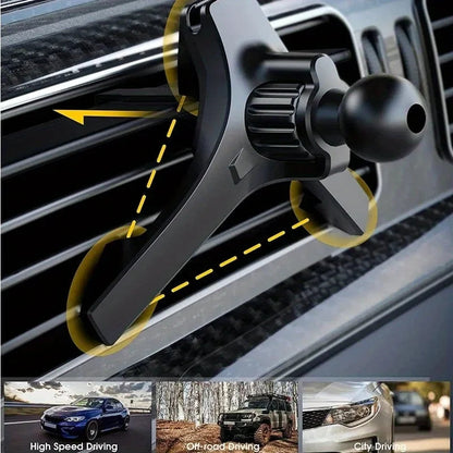 Car Air Vent Phone Holder – 17mm Ball Head Clip Mount Core Cartel
