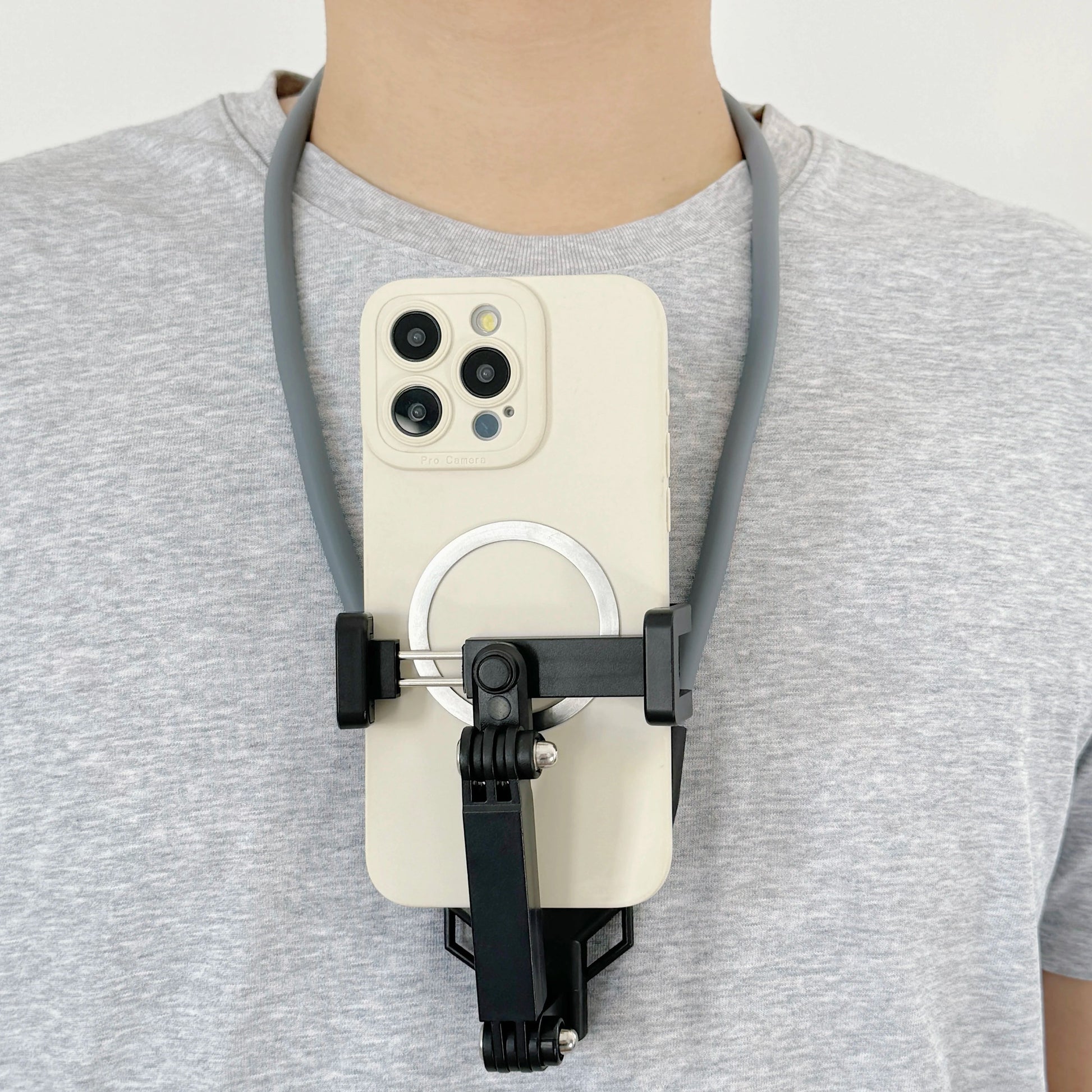Neck Phone Holder with Chest Strap – POV Vlog Recording Stand Core Cartel
