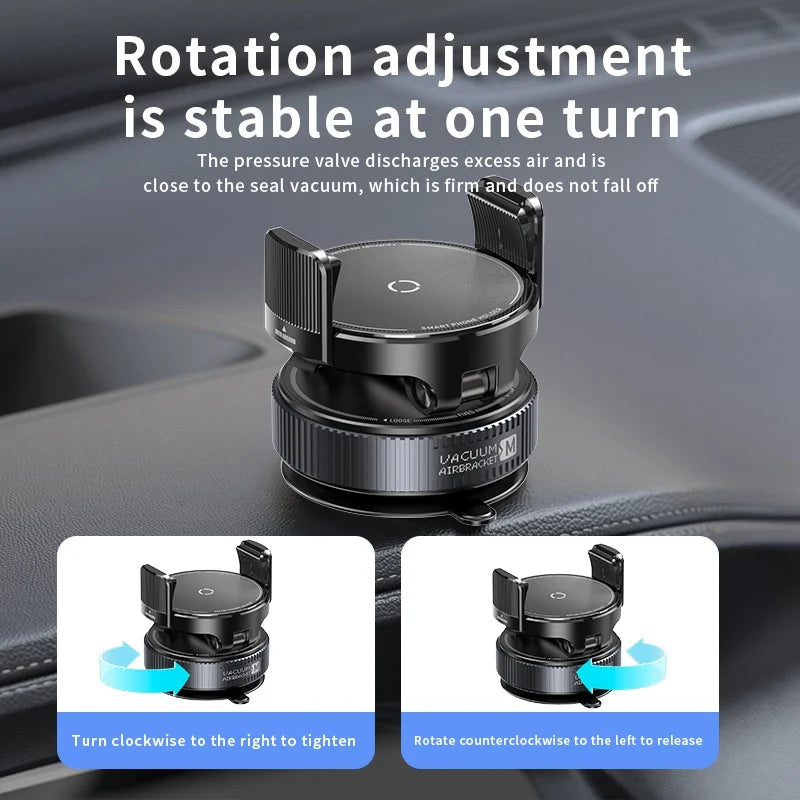 Vacuum Suction Phone Holder – 3-Axis Adjustable Clip Mount Core Cartel