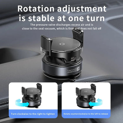 Vacuum Suction Phone Holder – 3-Axis Adjustable Clip Mount Core Cartel