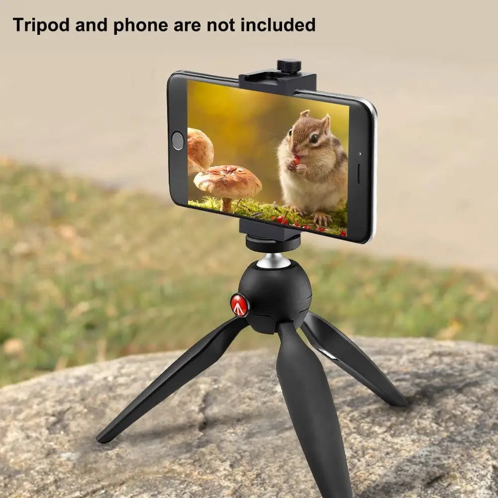 Aluminum Phone Clamp Holder – Cold Shoe Tripod Mount Core Cartel