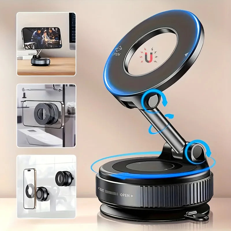 Vacuum Magnetic Car Phone Holder – 2025 Model Core Cartel