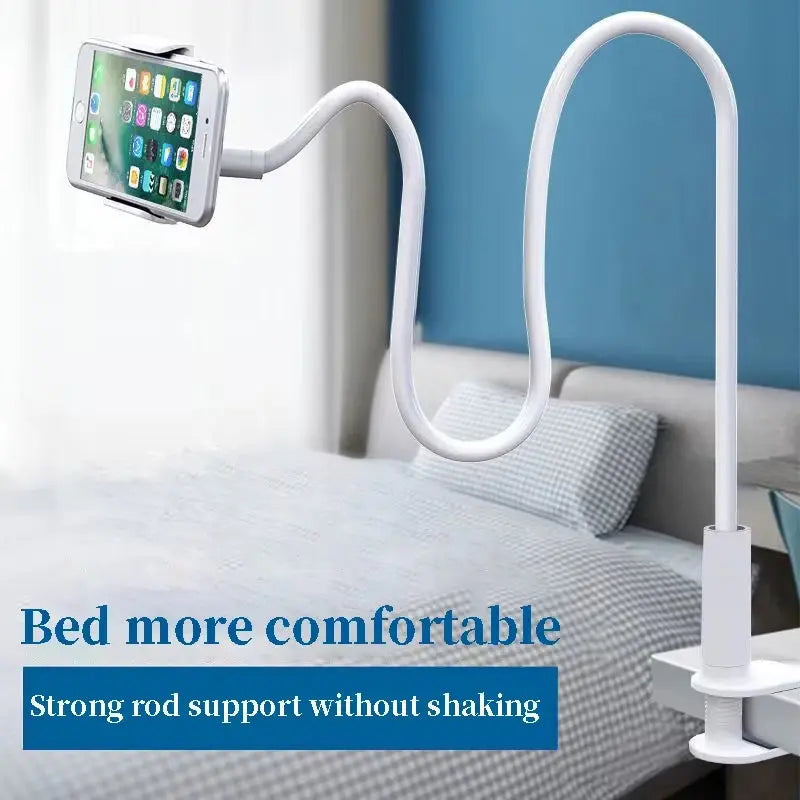 Flexible 360 Clip Desktop Mount Bracket Phone Stand Universal Phone Holder Long Arm Cell Phone Support for Bedroom Kitchenparlor
